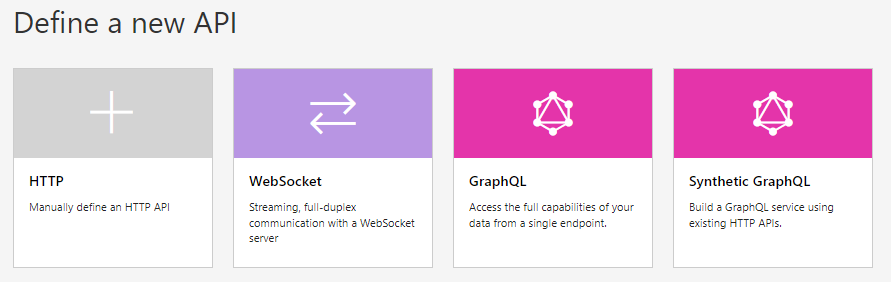 New API options