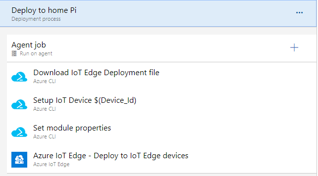 Tasks for deploying to an IoT Device