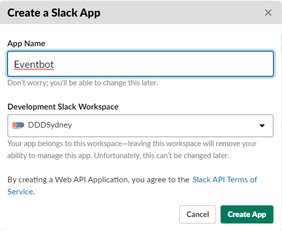 Creating a Slack App